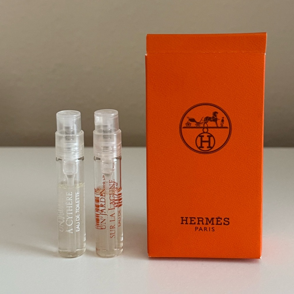 Set of 2 HERMES UN JARDIN Eau de Toilette Perfume Samples